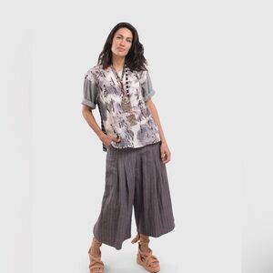 ALEMBIKA SKYLINE MUST-HAVE TOP, FOG Sz M Linen‎